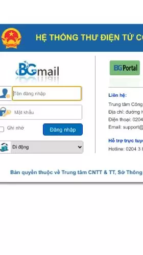 mail.bacgiang.gov.vn