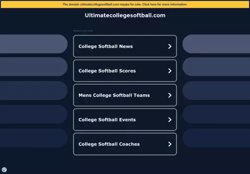 ultimatecollegesoftball.com