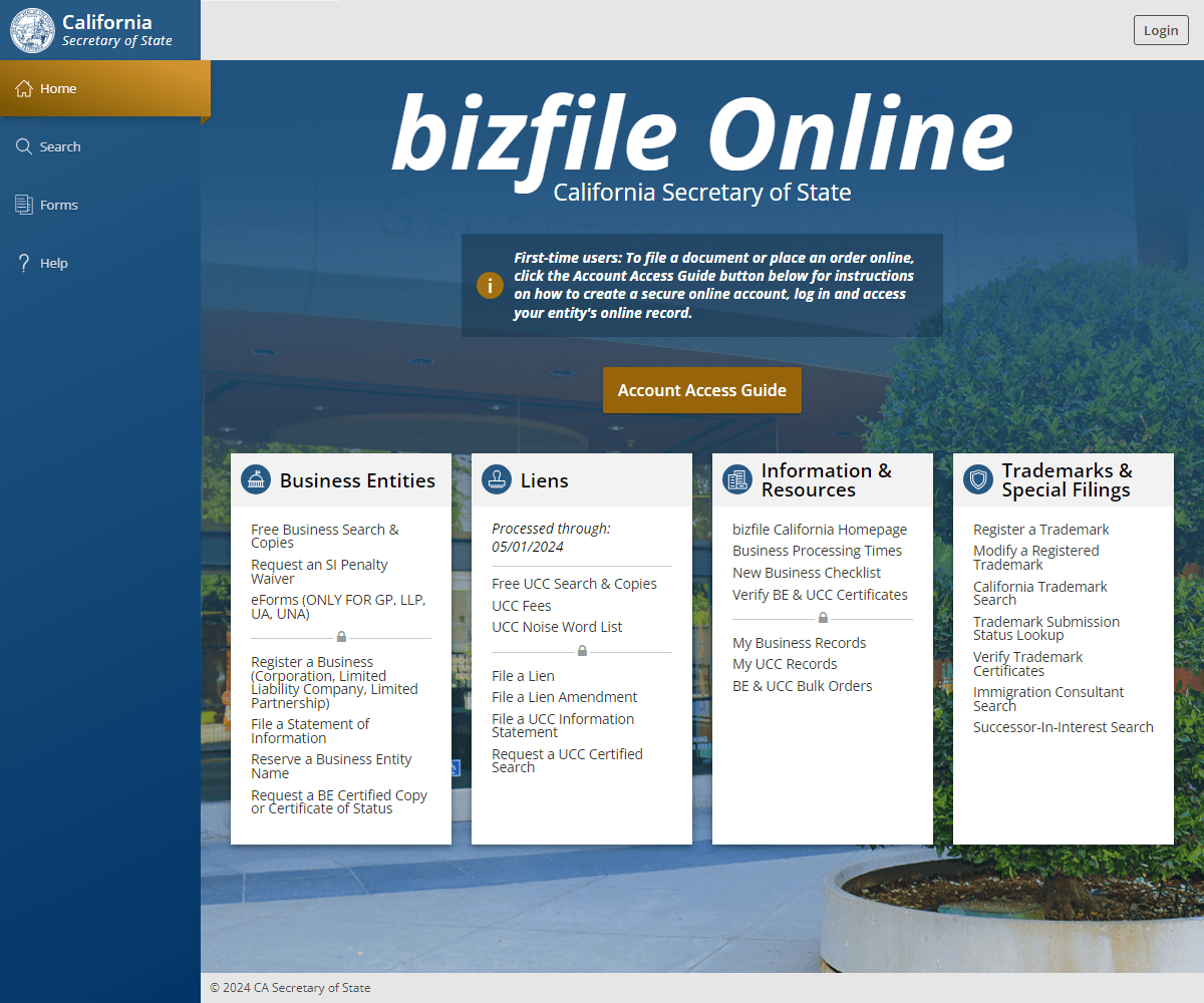 bizfileonline.sos.ca.gov