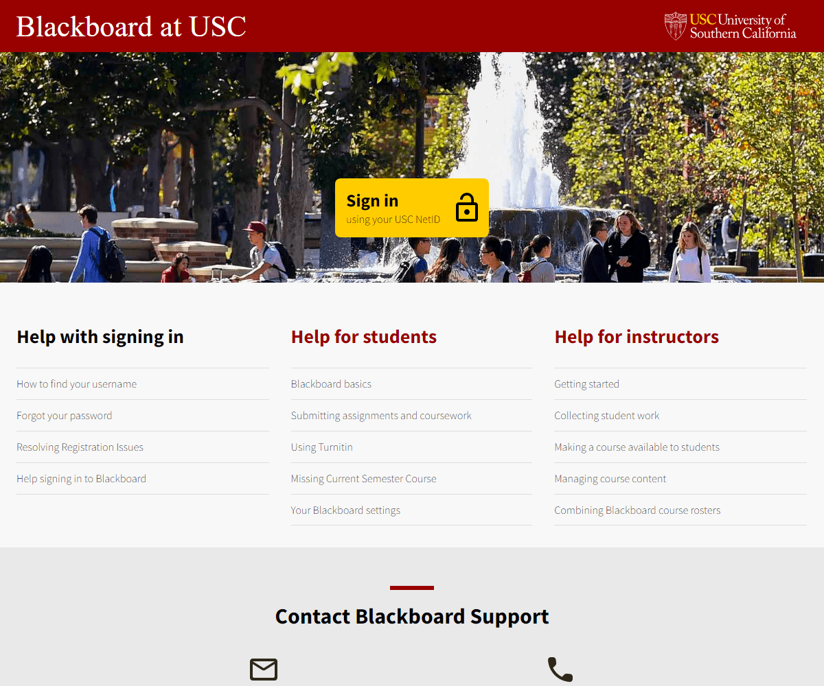 blackboard.usc.edu