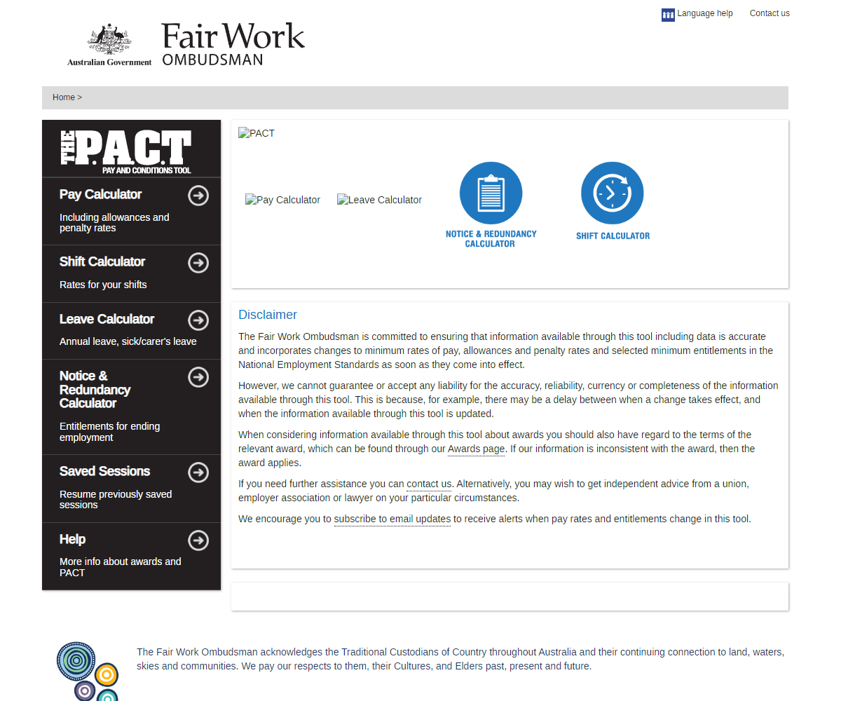 calculate.fairwork.gov.au