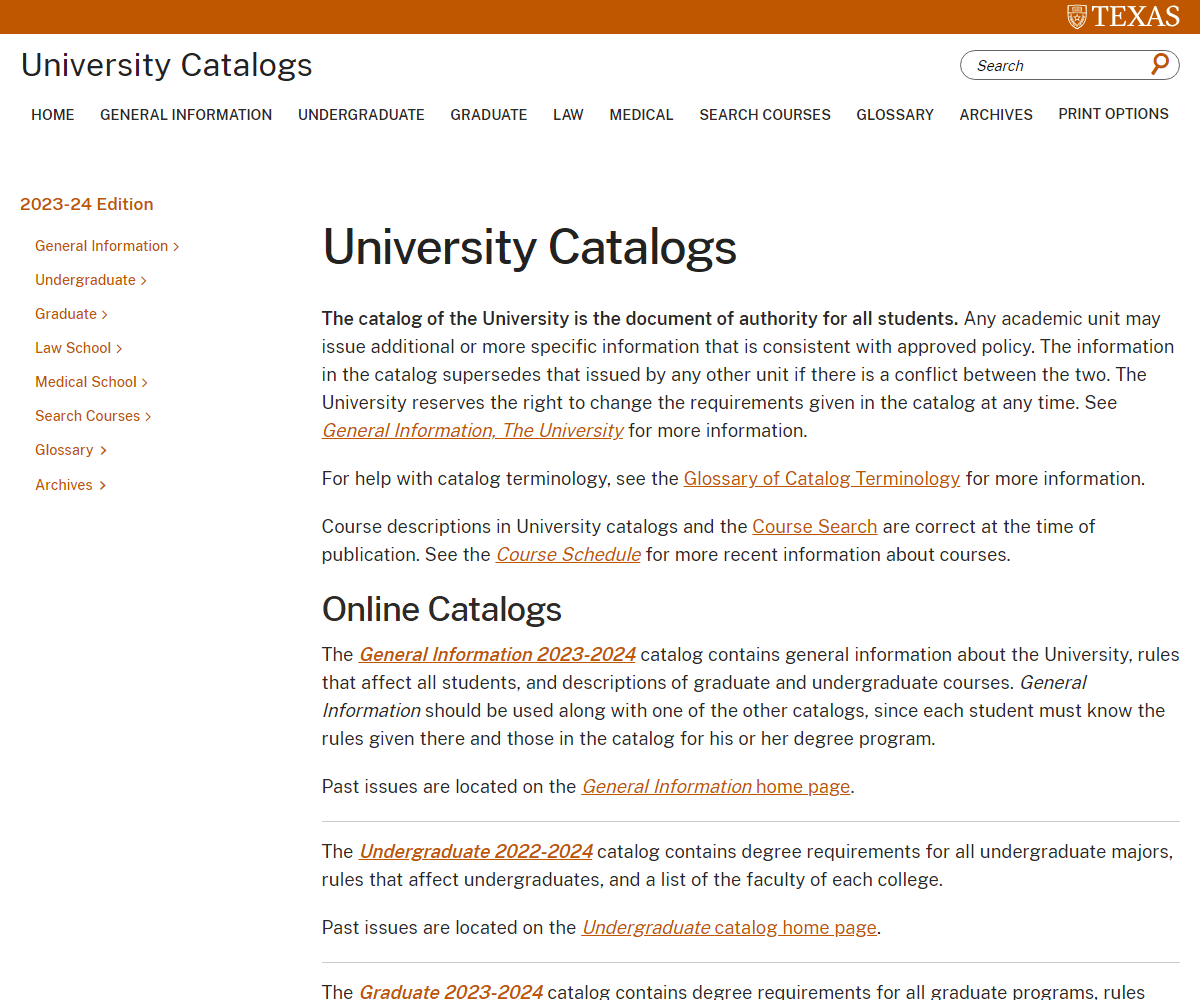 catalog.utexas.edu