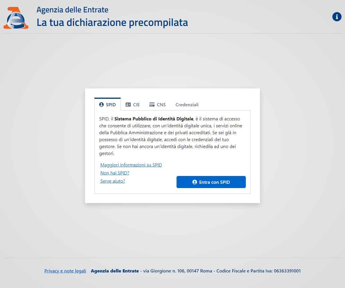dichiarazioneprecompilata.agenziaentrate.gov.it