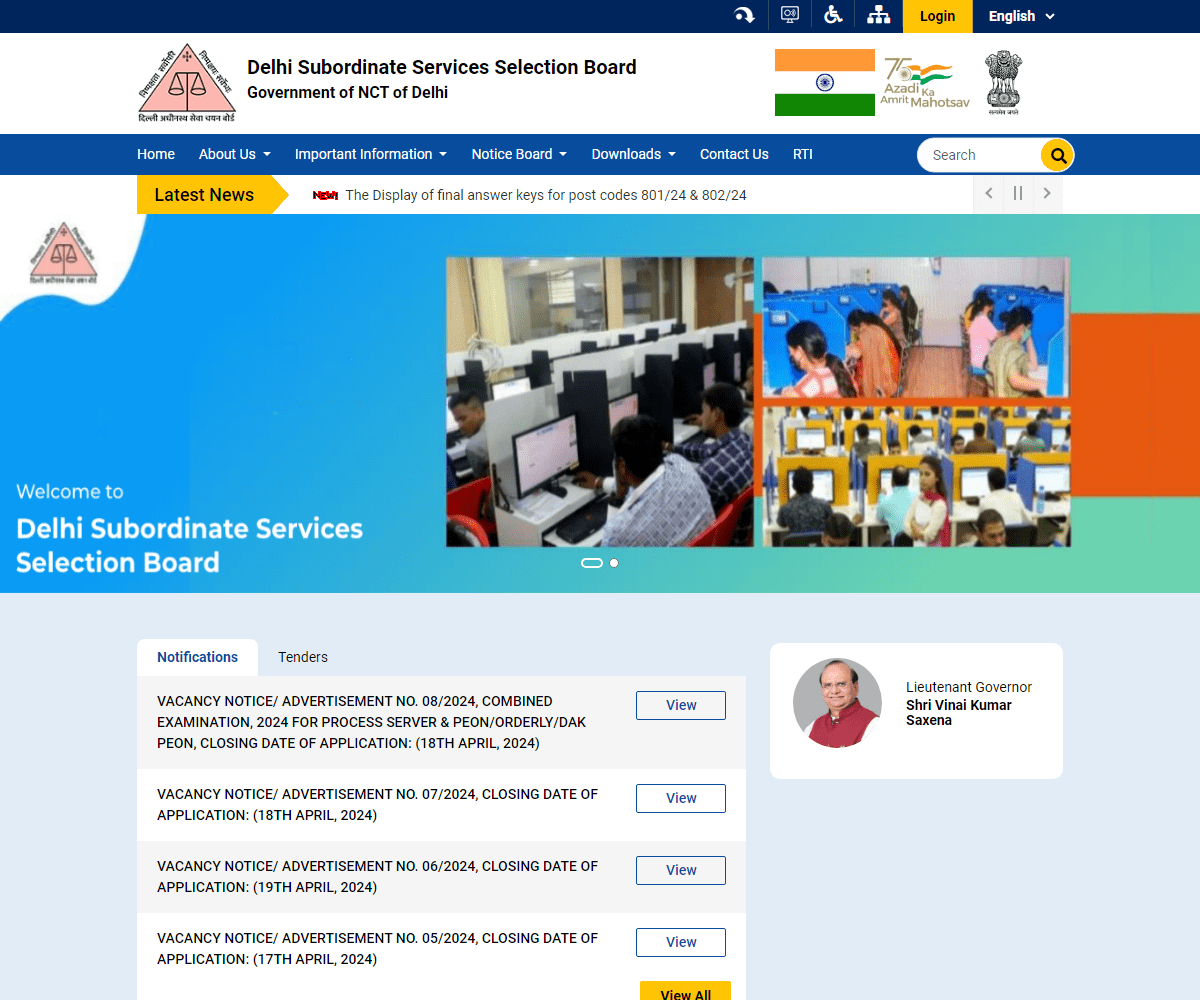 dsssb.delhi.gov.in