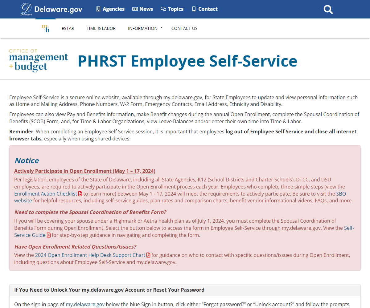 employeeselfservice.omb.delaware.gov