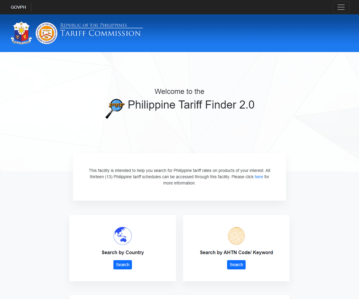 finder.tariffcommission.gov.ph