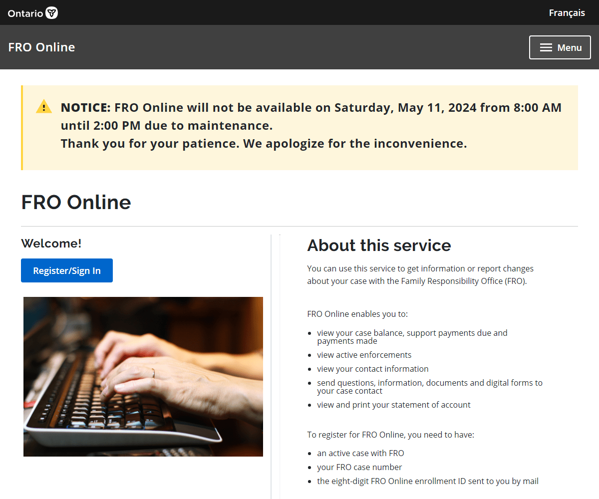 froonline.mcss.gov.on.ca