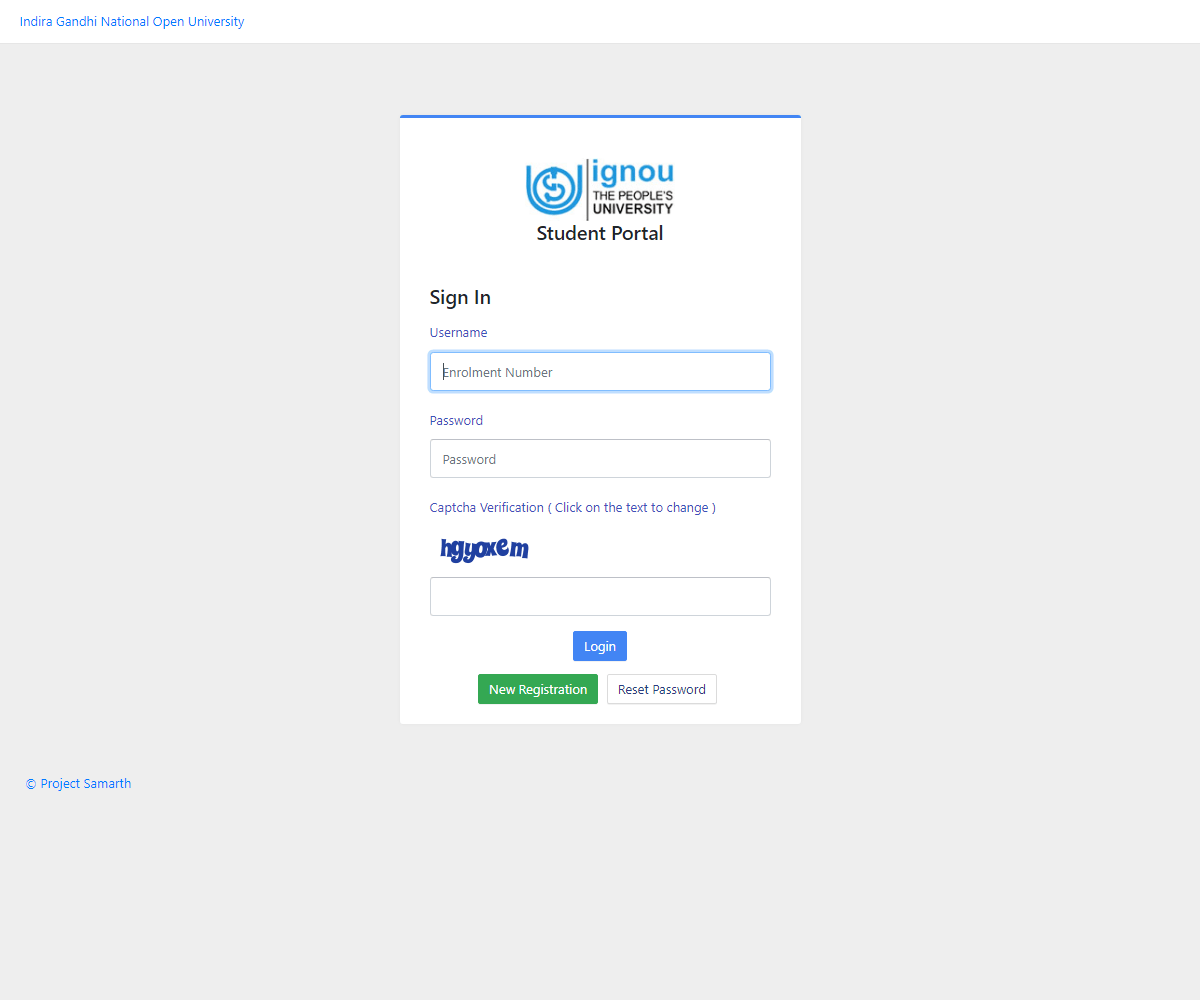 ignou.samarth.edu.in