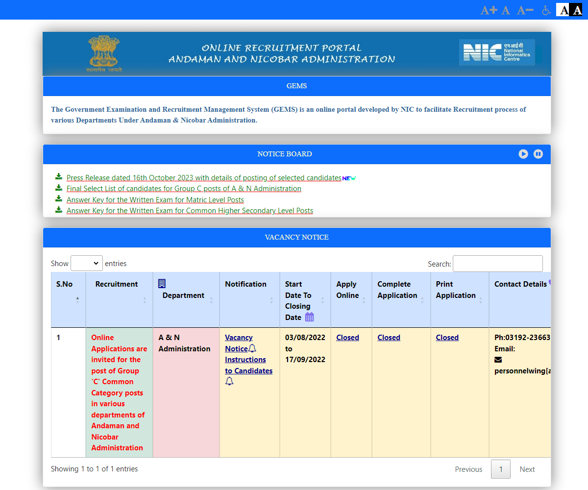 karmic.andaman.gov.in