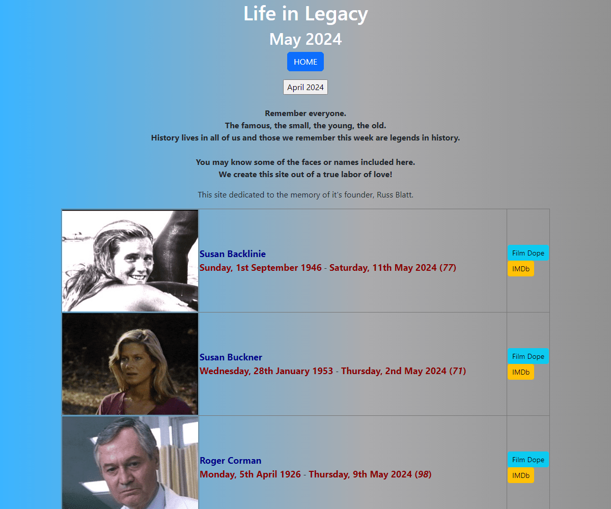 lifeinlegacy.com