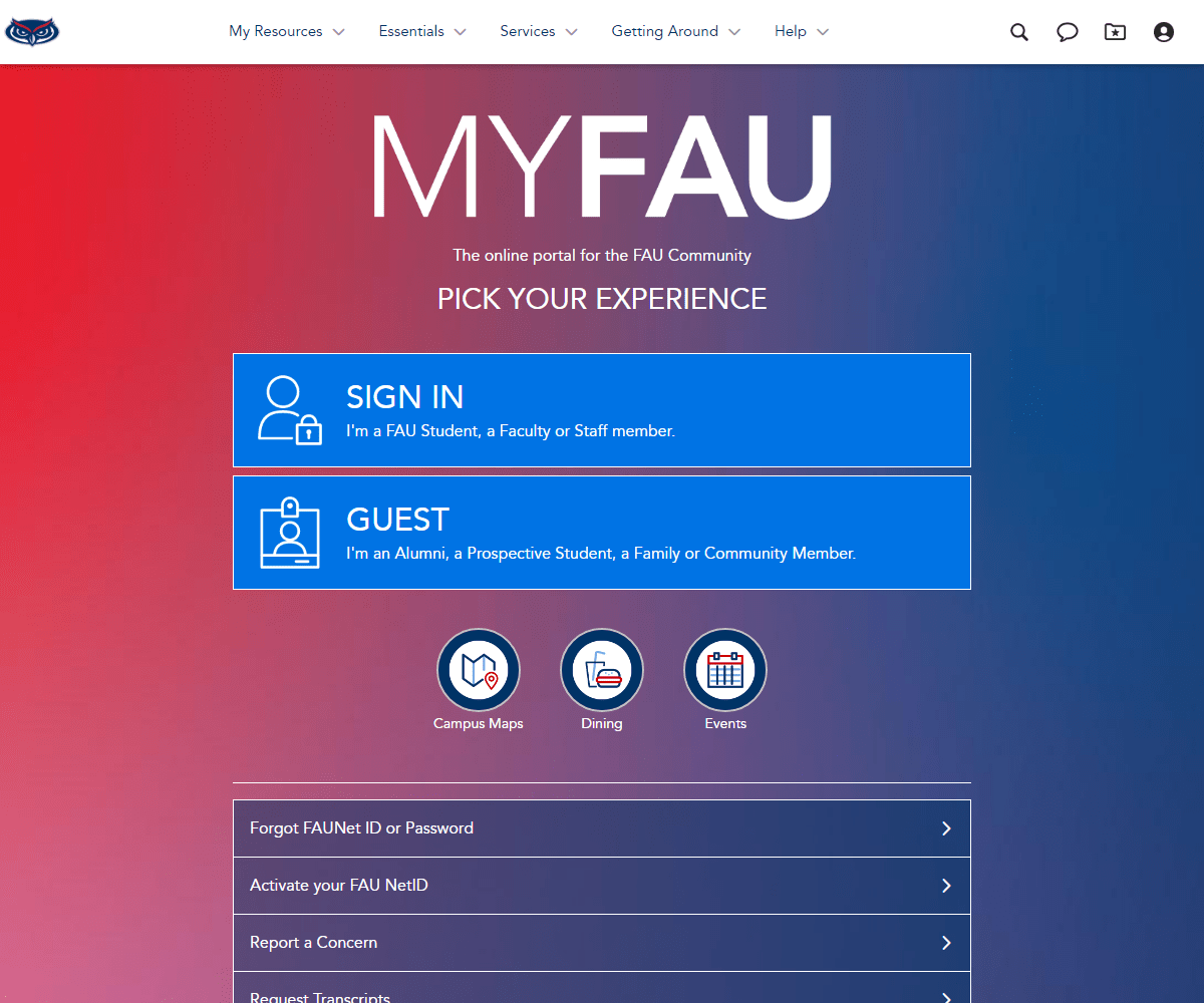 myfau.fau.edu