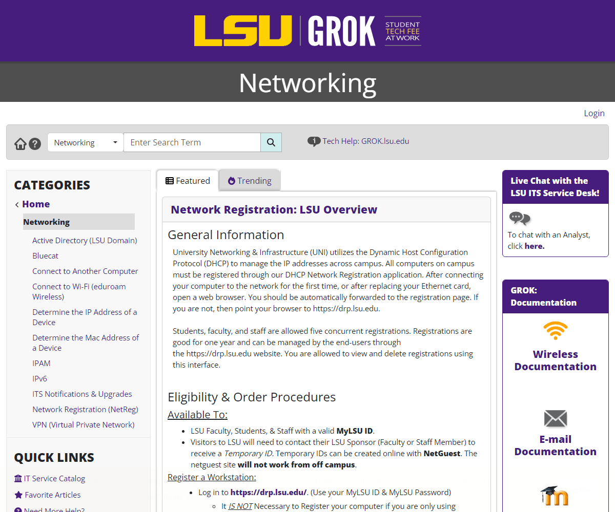 networking.grok.lsu.edu