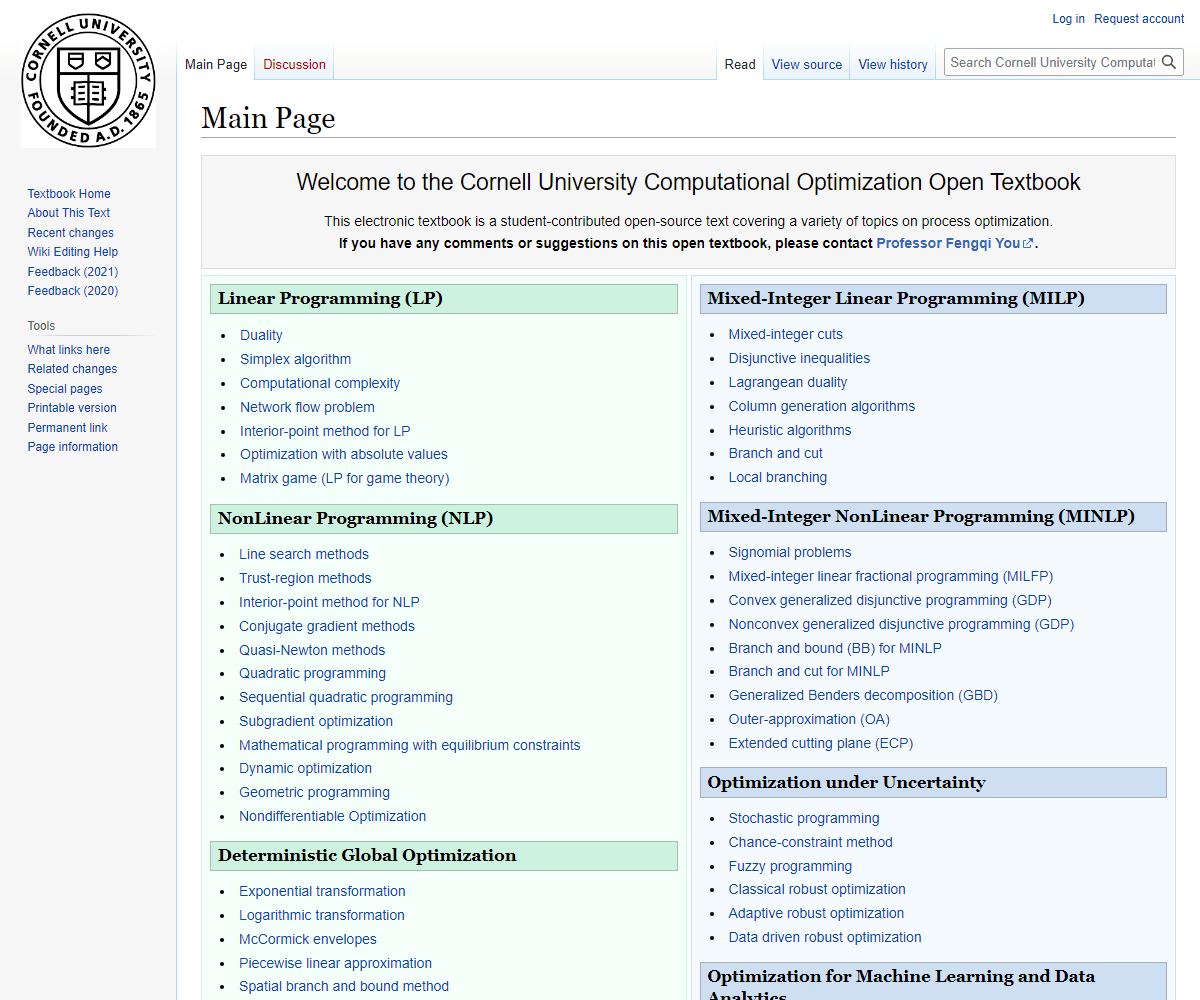 optimization.cbe.cornell.edu