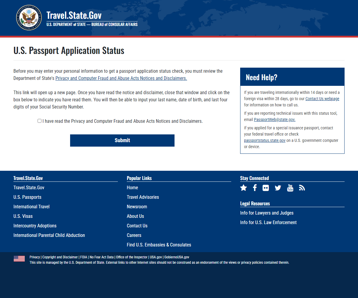 passportstatus.state.gov