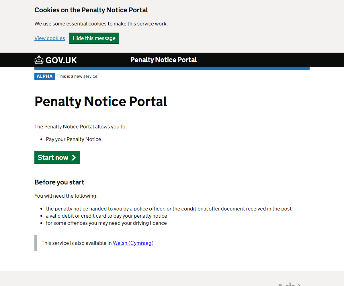 penaltynotice.direct.gov.uk