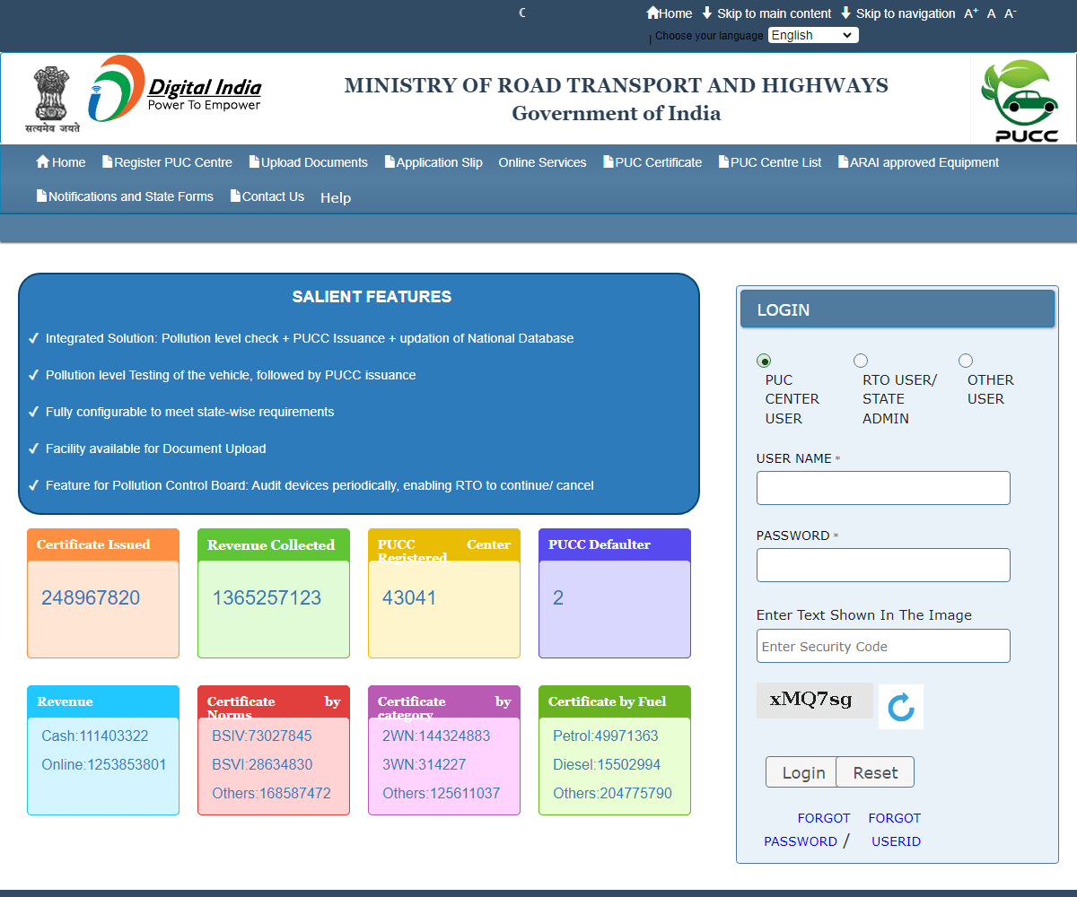 puc.parivahan.gov.in