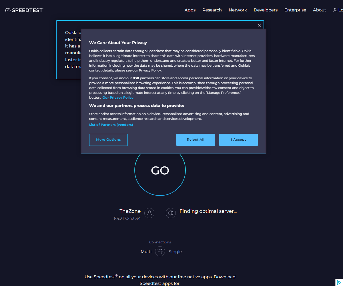 speedtest.net