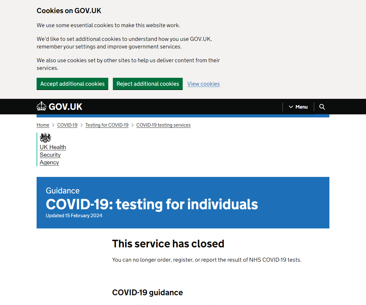 test-for-coronavirus.service.gov.uk