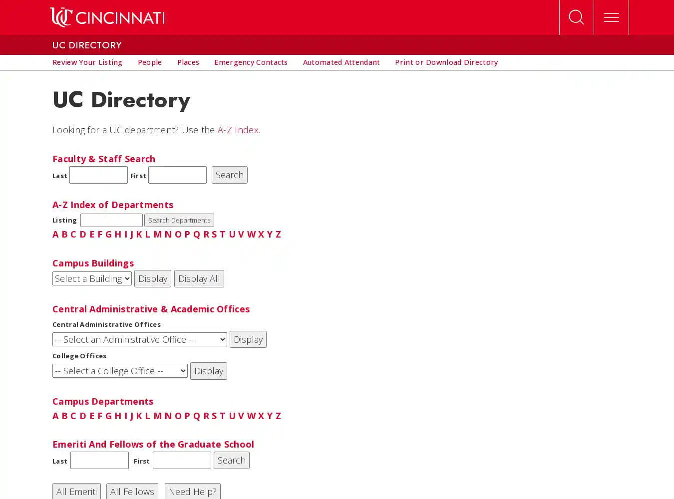 ucdirectory.uc.edu