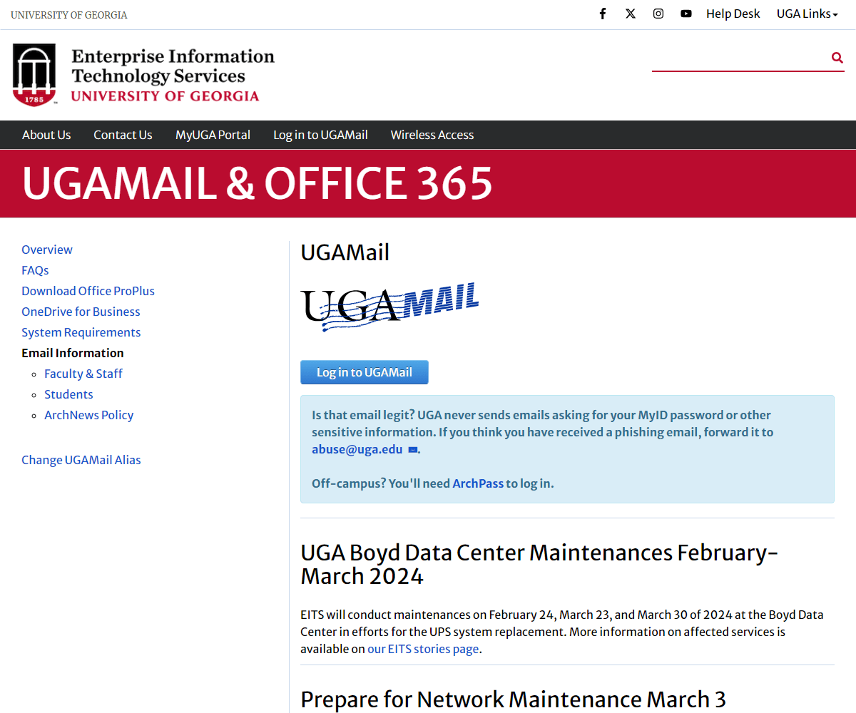 ugamail.uga.edu