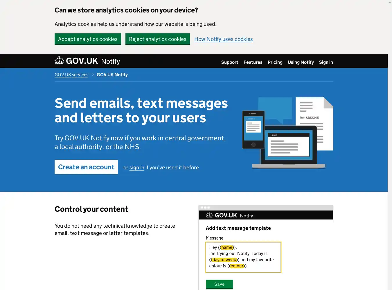 www.notifications.service.gov.uk